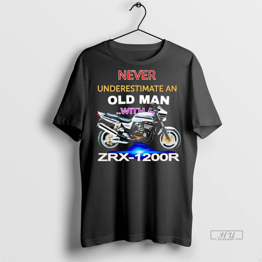 Officials Never Underestimate An Old Man With A Zrx 1200r Premium Tee Shirt Sweater