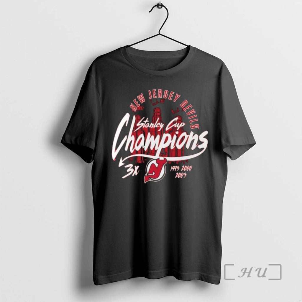 Officials New Jersey Devils 3x Stanley Cup Champions T Shirt Sweater