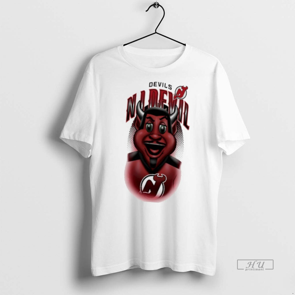 Officials New Jersey Devils Nj Devil Mascot Highlight Tee Shirt Sweater
