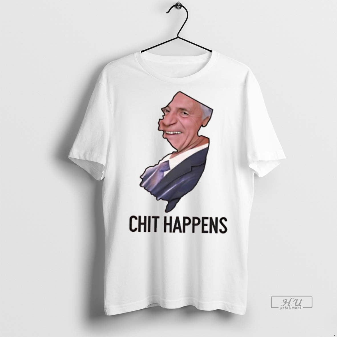 Officials New Jersey Governor Chris Christie Chit Happens Graphic Premium Tee Shirt Sweater