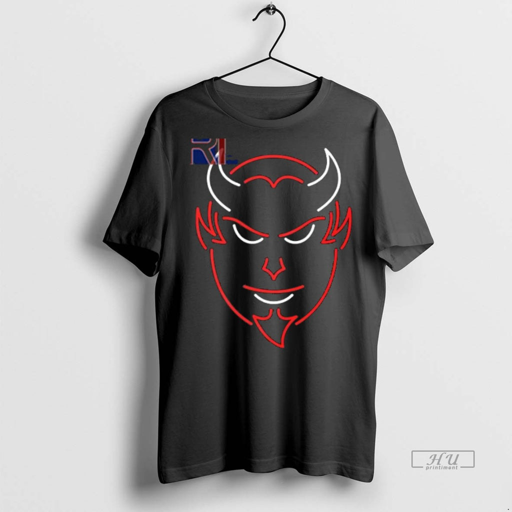 Officials New Jersey Devil Face Tee Shirt Sweater