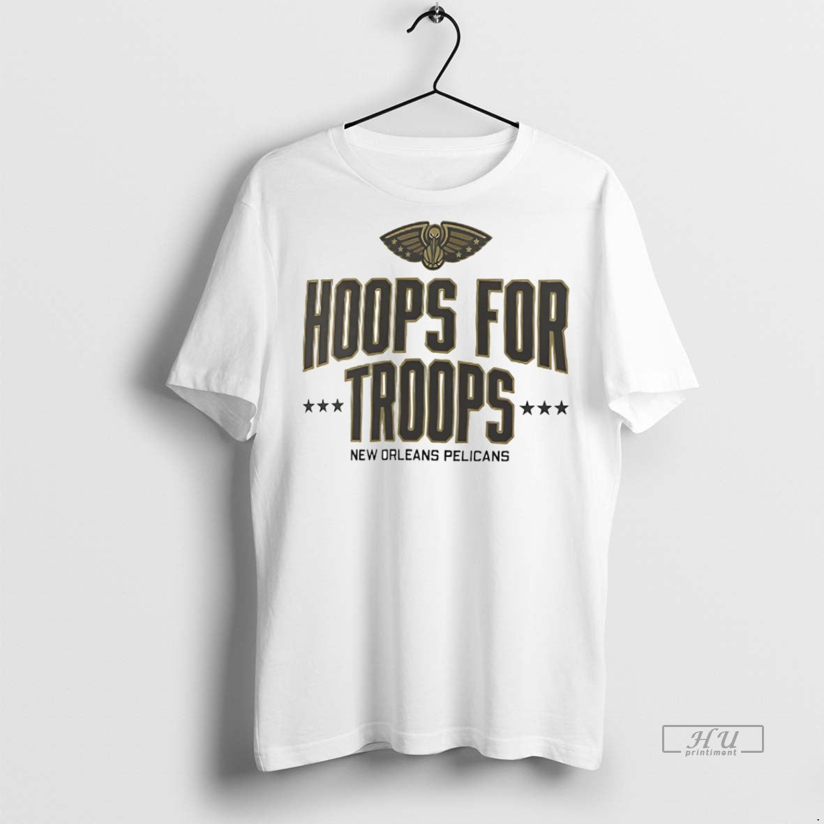 Officials New Orleans Pelicans Hoops For Troops Premium Tee Shirt Sweater