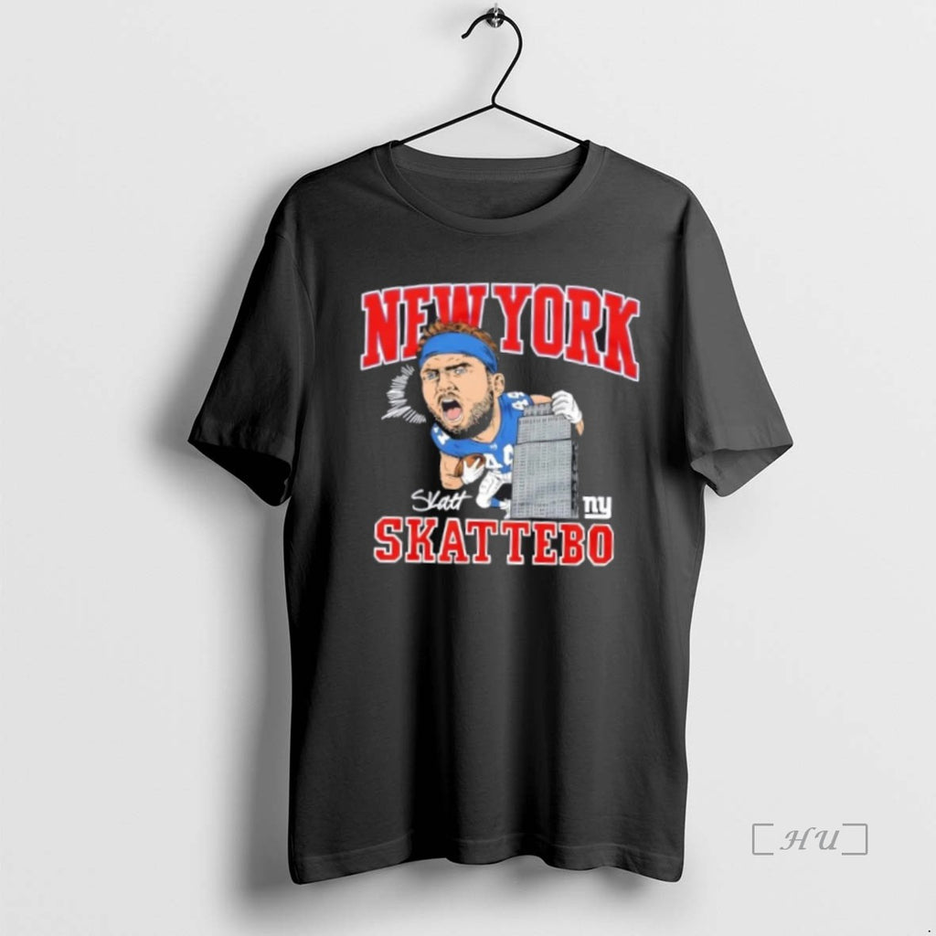 Officials New York Giants Cam Skattebo Signature Caricature T Shirt Sweater