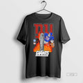Officials New York Giants Skyscraper Football Fire Graphic Tee Shirt Sweater