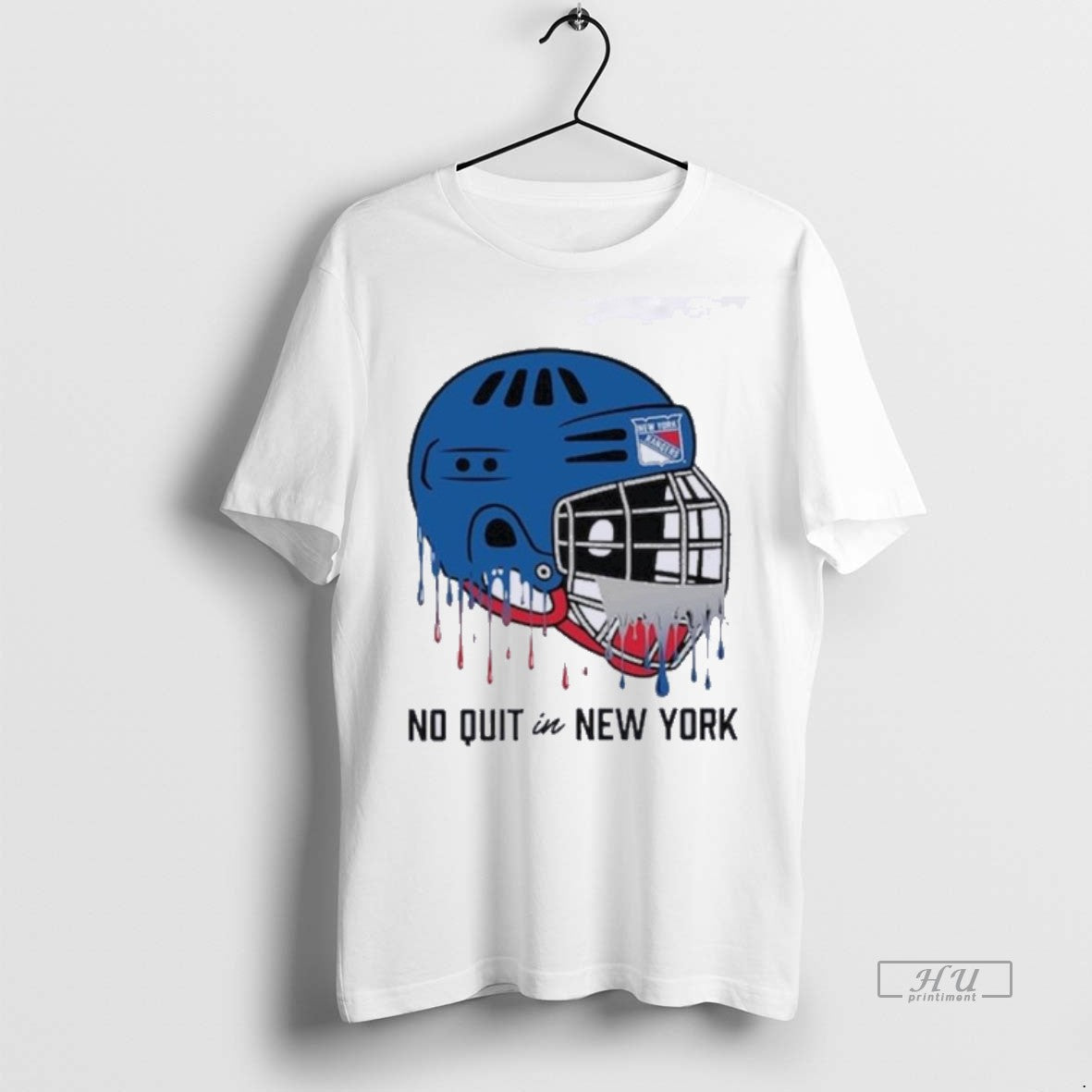 Officials New York Rangers Chad Jake Drippy Helmet Tee Shirt Sweater