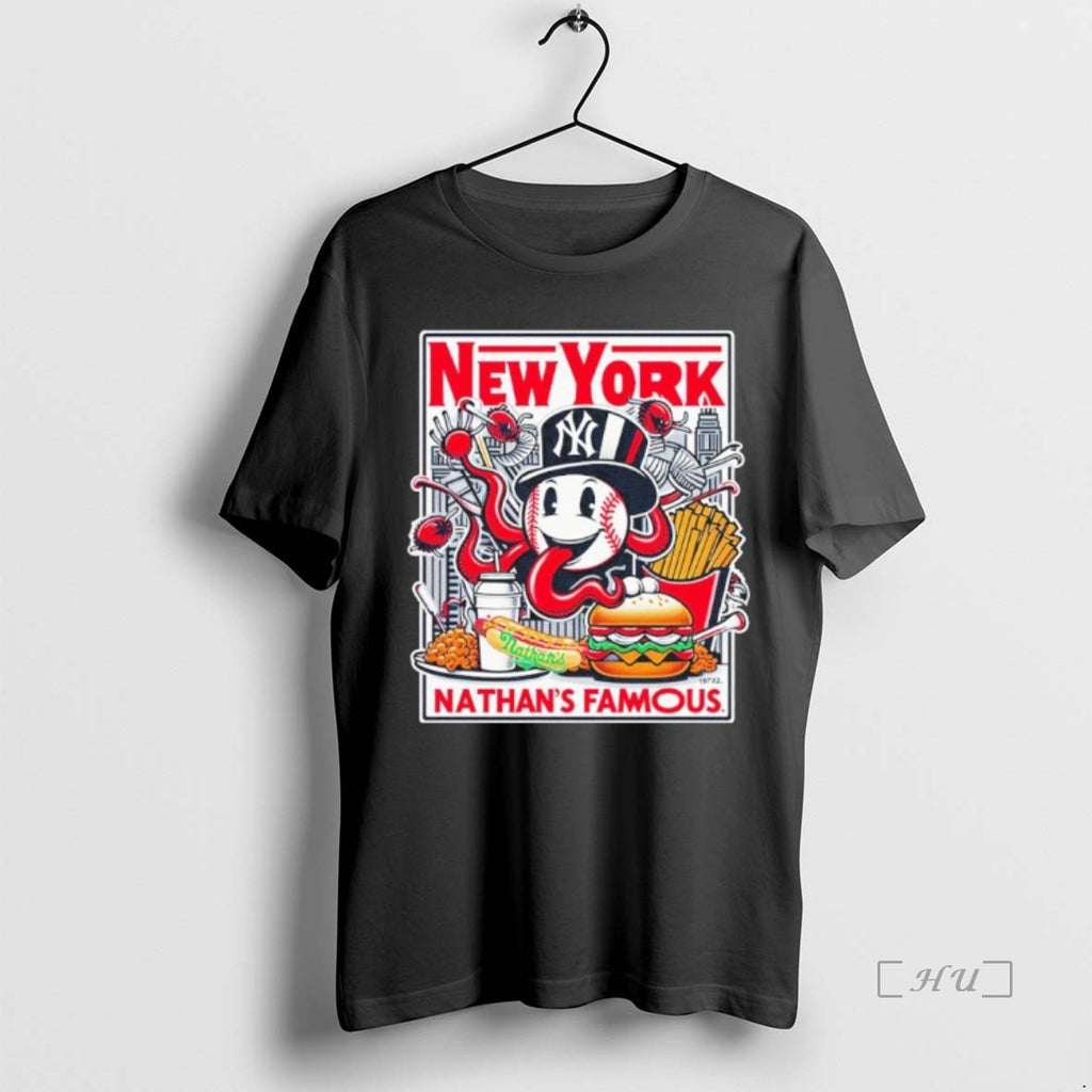 Officials New York Yankees Nathans Famous Premium T Shirt Sweater