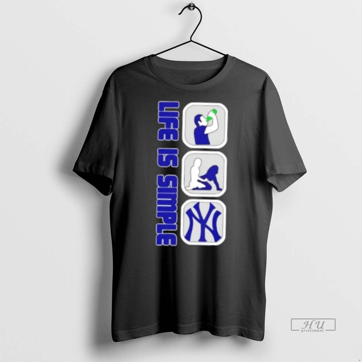 Officials New York Yankees Baseball Life Is Simple Tee Shirt Sweater