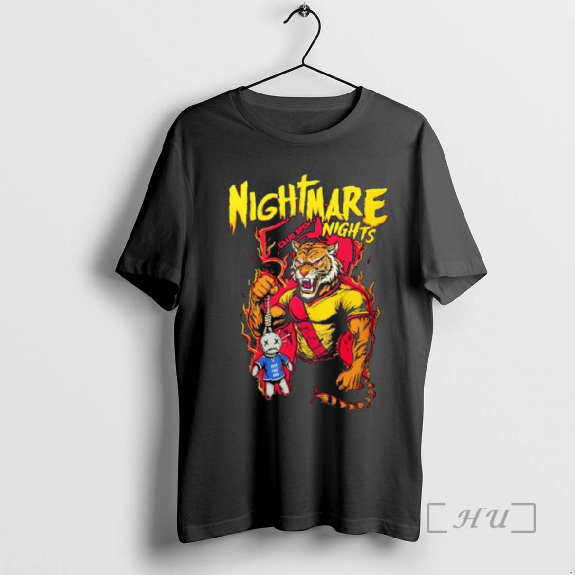Officials Nightmare Nights Club Spor Tiger Mascot Voodoo Doll T Shirt Sweater