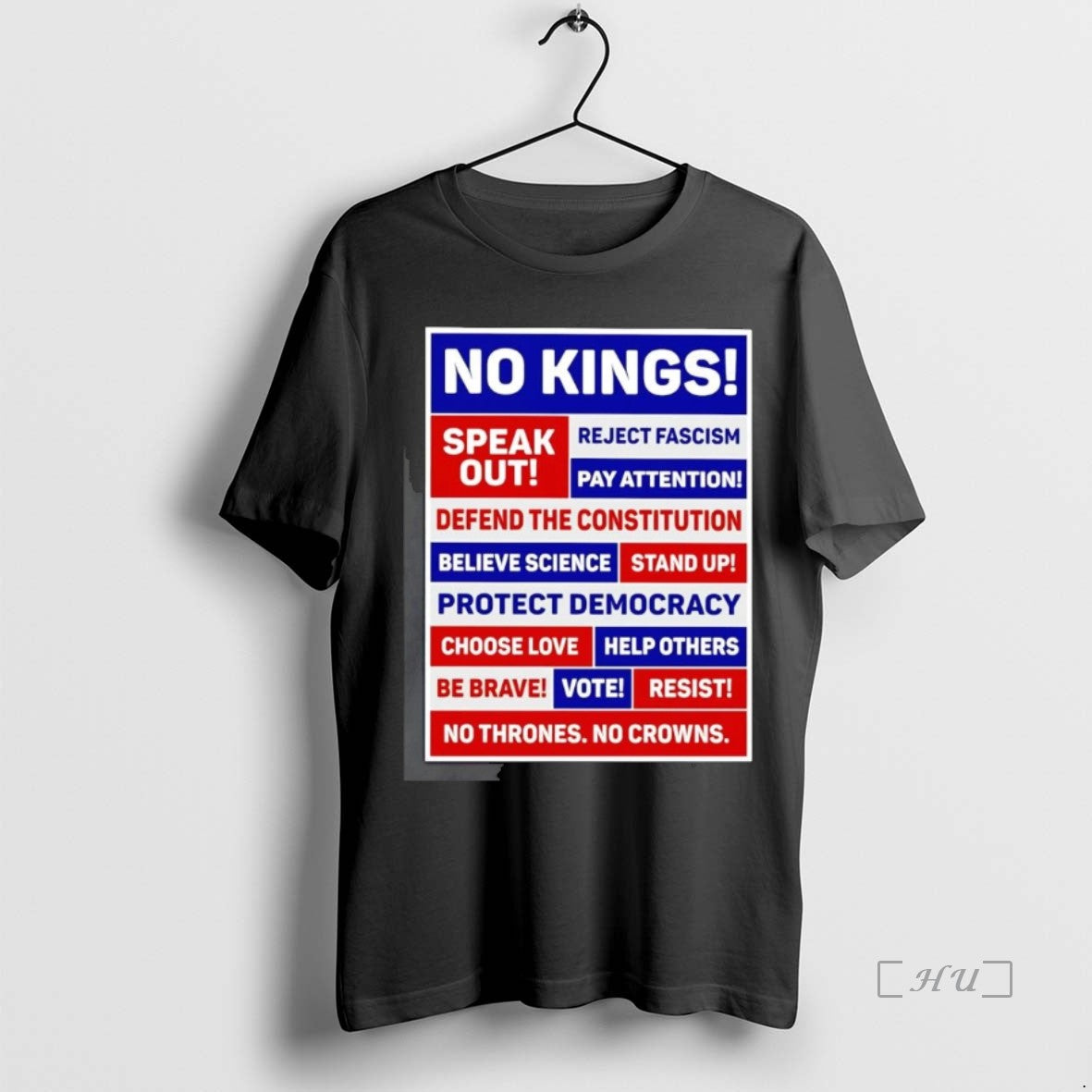 Officials No Kings Speak Out Reject Fascism Pay Attention No Thrones No Crowns Premium