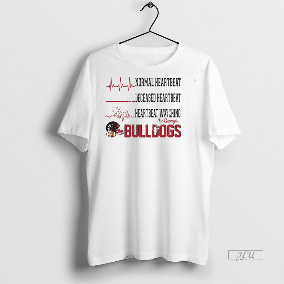 Officials Normal Heartbeat Deceased Heartbeat Heartbeat Watching Georgia Bulldogs Football 2025 Premium Tee Shirt Sweater