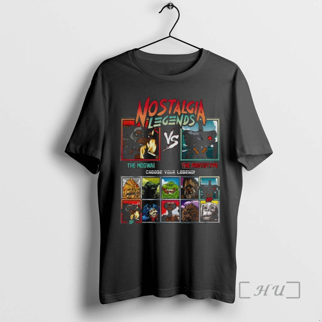 Officials Nostalgia Legends The Mogwai Vs The Prototype Choose Your Legend T Shirt Sweater