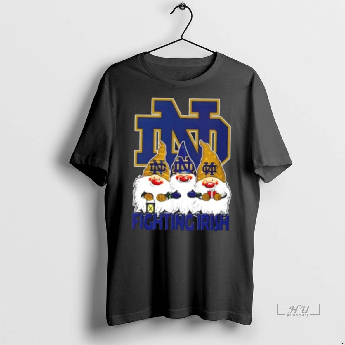Officials Notre Dame Fighting Irish X Gnomes Xmas Christmas Premium Tee Shirt Sweater