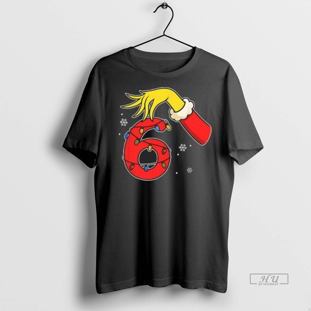 Officials Number 6 Christmas Meme Hand Grinch Tee Shirt Sweater