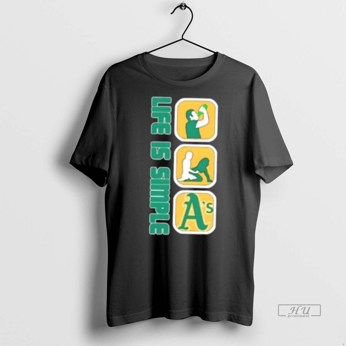 Officials Oakland Athletics Baseball Life Is Simple Tee Shirt Sweater