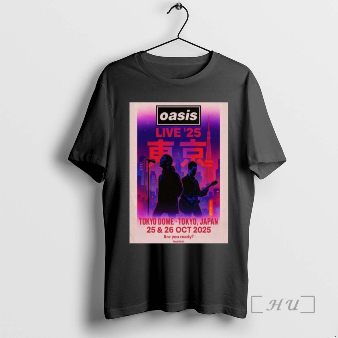 Officials Oasis October 25 26 2025 Tokyo Shows Long Sleve Tee Shirt Sweater