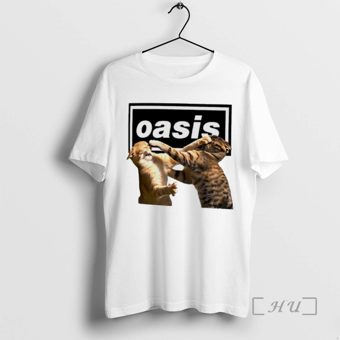 Officials Oasis Feline Brawl Cats Meme Tee Shirt Sweater