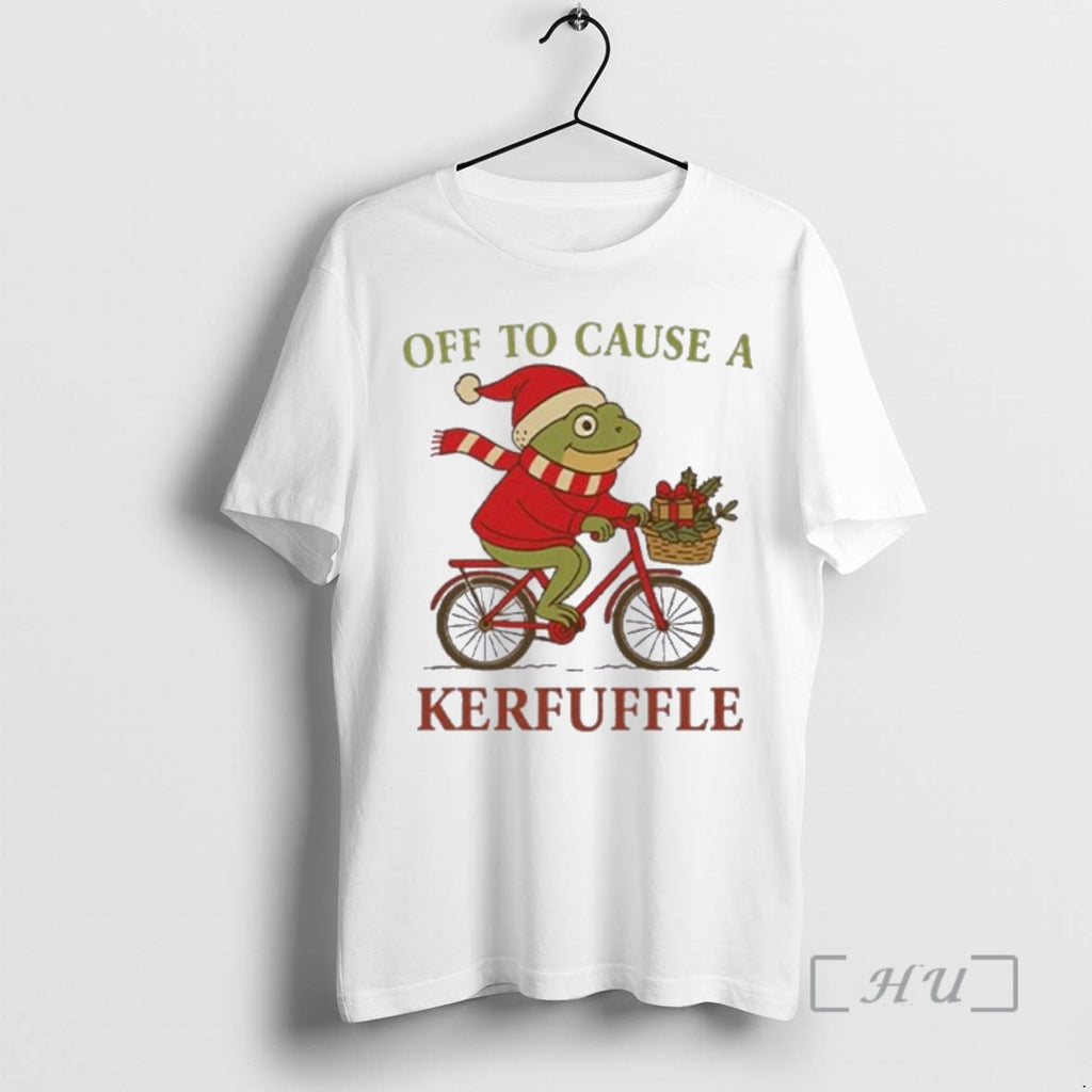 Officials Off To Cause A Kerfuffle Frog Christmas T Shirt Sweater