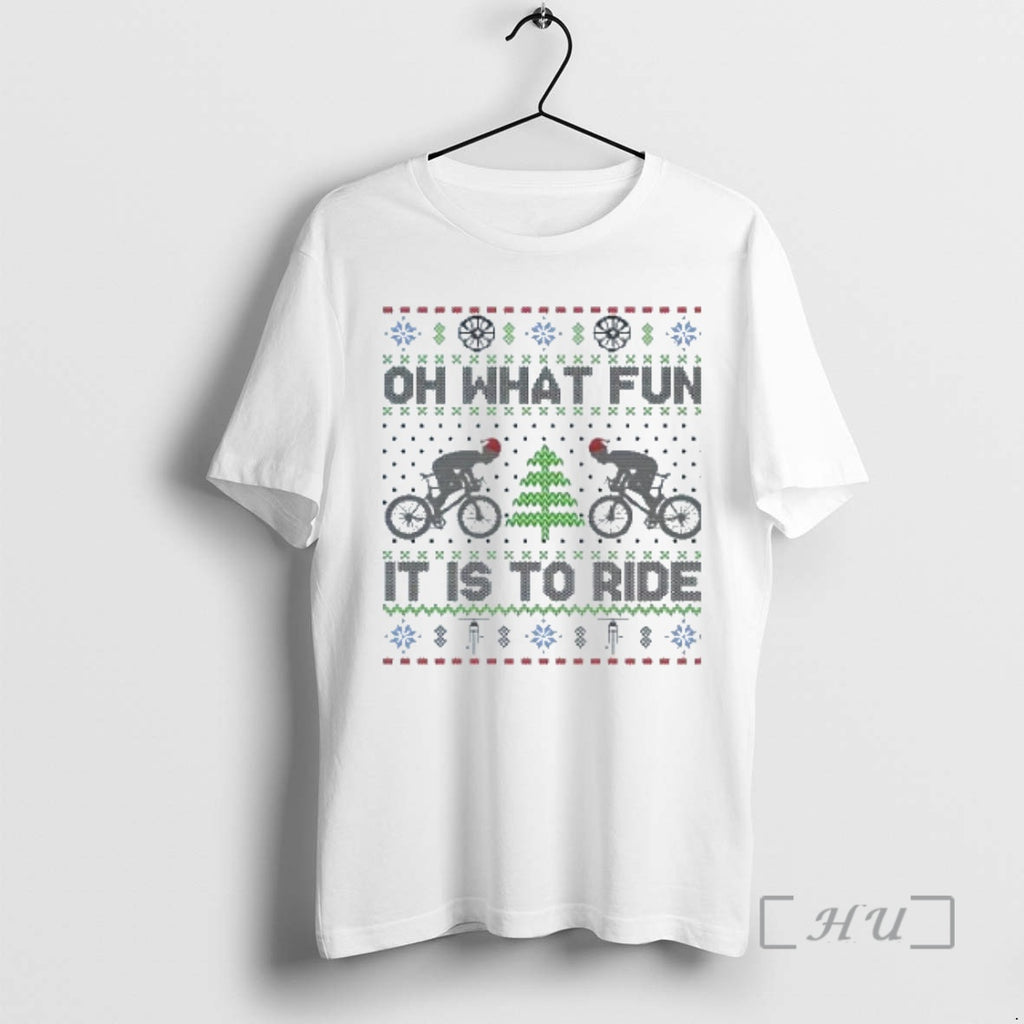 Officials Oh What Fun It Is To Ride Bicycle Ugly Christmas T Shirt Sweater