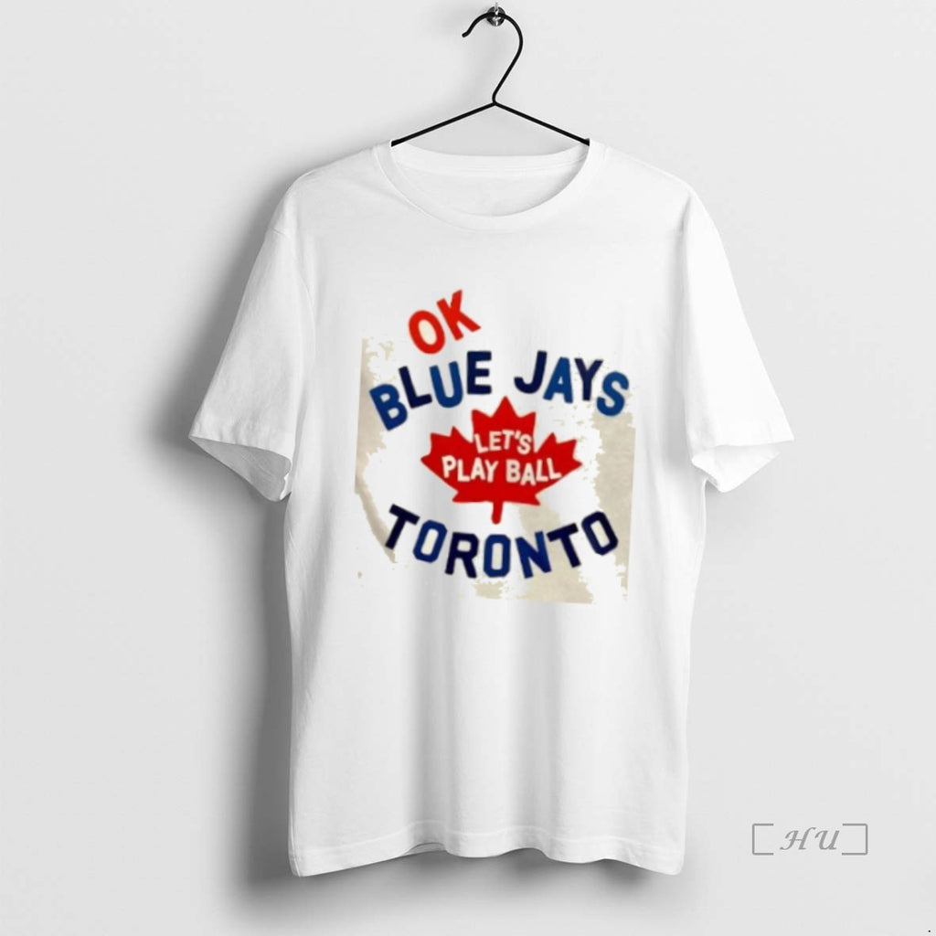Officials Ok Lets Play Ball Toronto Blue Jays Baseball Logo 2 Sided