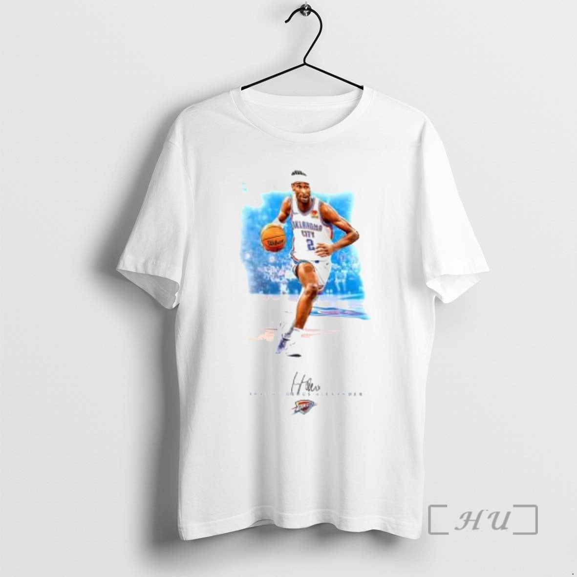 Officials Oklahoma City Thunder Shai Gilgeous Alexander Player Signature Premium T Shirt Sweater