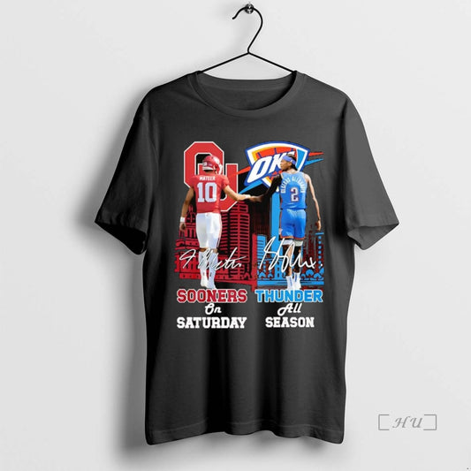 Officials Oklahoma Sooners Mateer On Saturday Okc Thunder Sga All Season Premium T Shirts Sweater