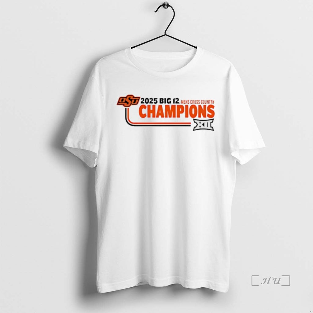Officials Oklahoma State Cowboys 2025 Big 12 Mens Cross Country Champions Premium T Shirt Sweater