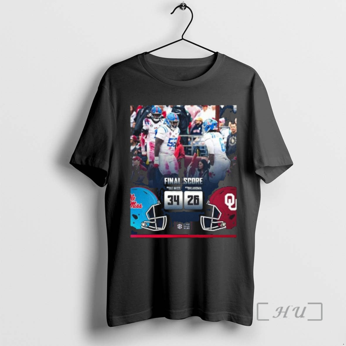 Officials Ole Miss Wins 34 26 Oklahoma 2025 Gameday Football T Shirt Sweater