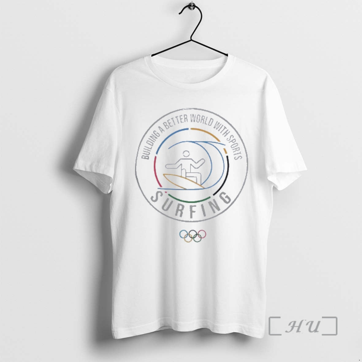 Officials Olympic Collection Surfing Pictogram Premium T Shirt Sweater