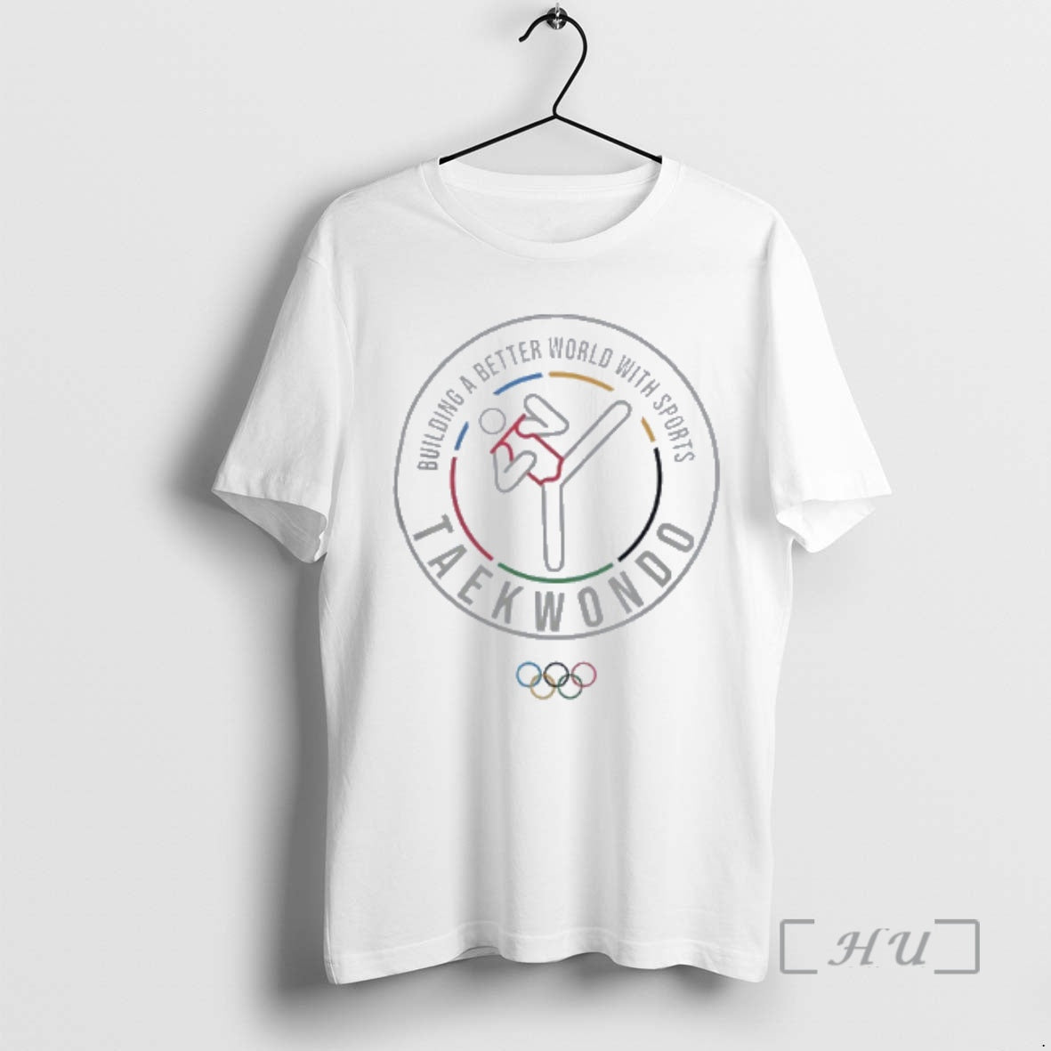 Officials Olympic Collection Taekwando Pictogram Premium T Shirt Sweater