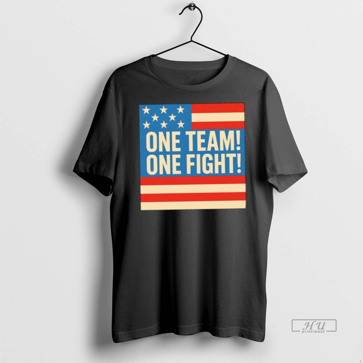 Officials One Team One Fight 1team1fight American Flag Premium Tee Shirt Sweater