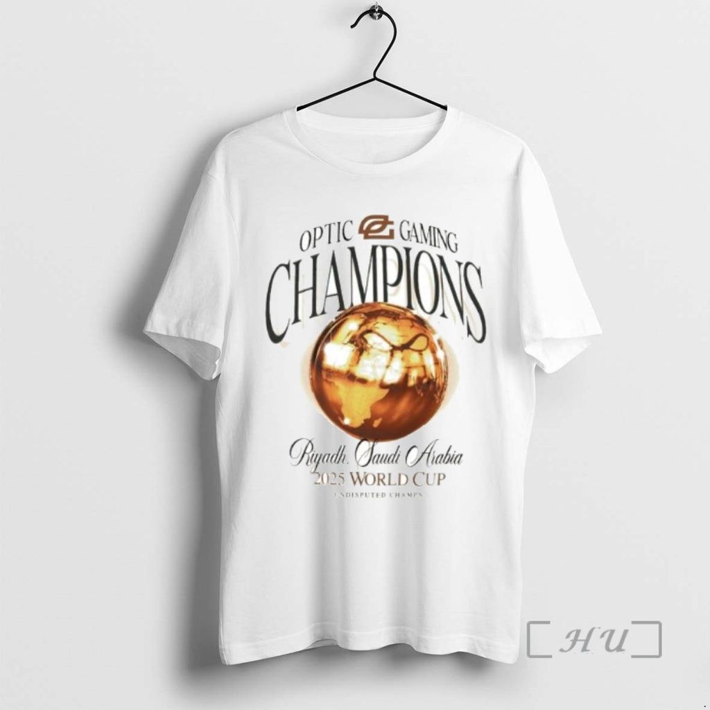 Officials Optic Gaming Champions Riyadh Saudi Arabia 2025 World Cup Ornaments Tee Shirt Sweater