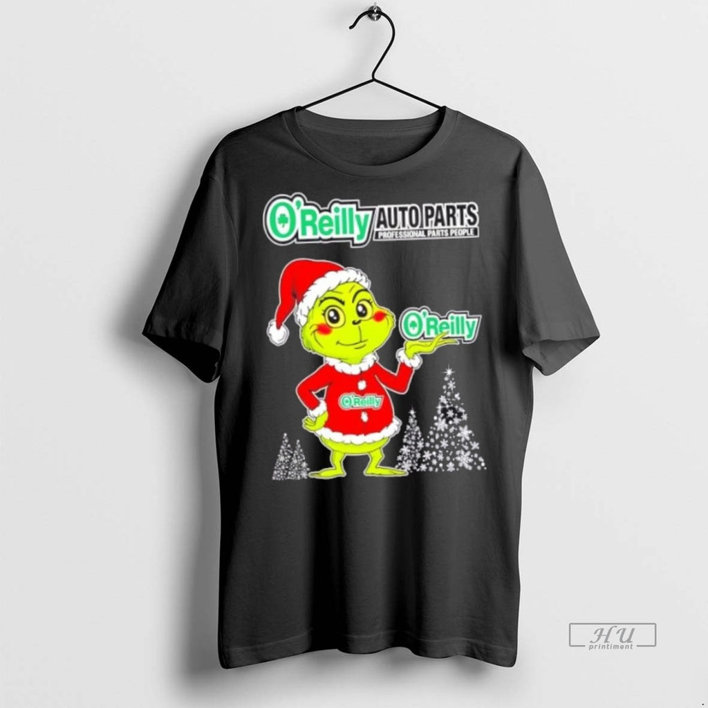 Officials Oreilly Auto Parts And Grinchmas Christmas Tree Premium Tee Shirt Sweater