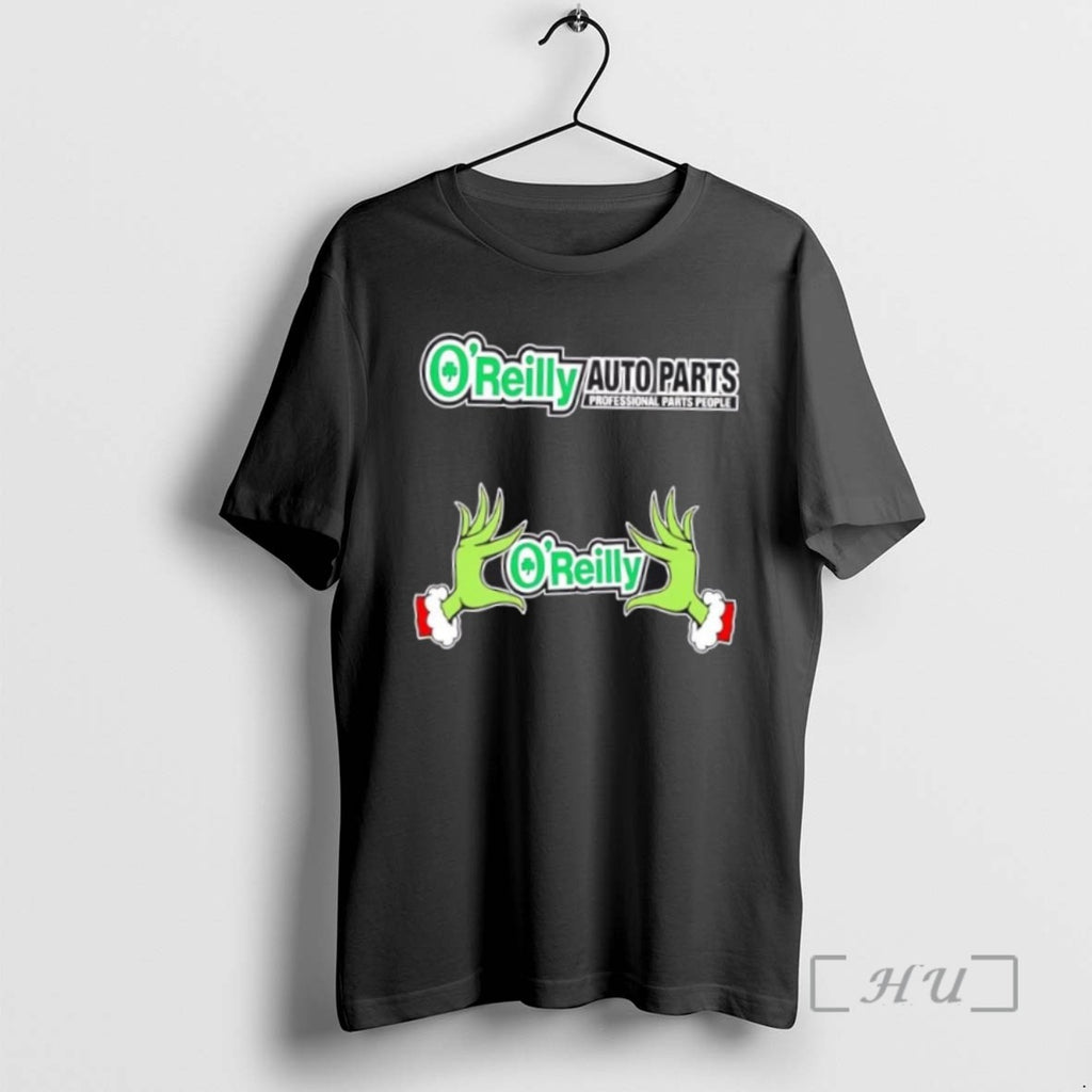 Officials Oreilly Auto Parts X Grinch Hands Merry Christmas Tee Shirt Sweater