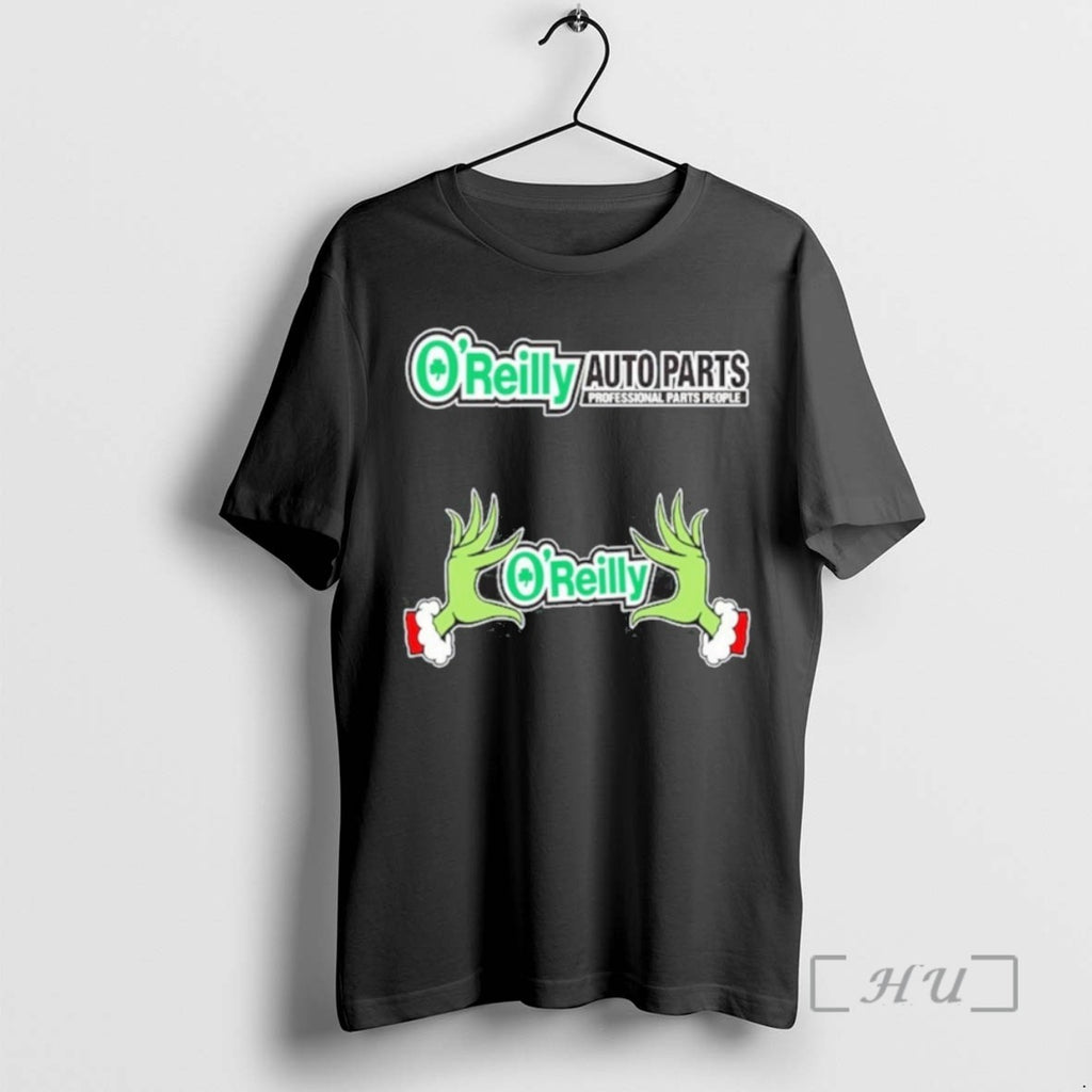 Officials Oreilly Logo Grinch Hand Tee Shirt Sweater