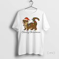 Officials Otterly Christmas Hat Santa Lightning Funny T Shirt Sweater