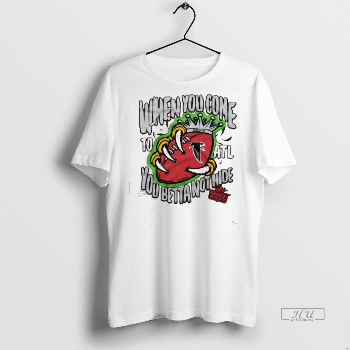 Officials Outkast X Atlanta Falcons When You Come You Betta Not Hide 2025 Premium Tee