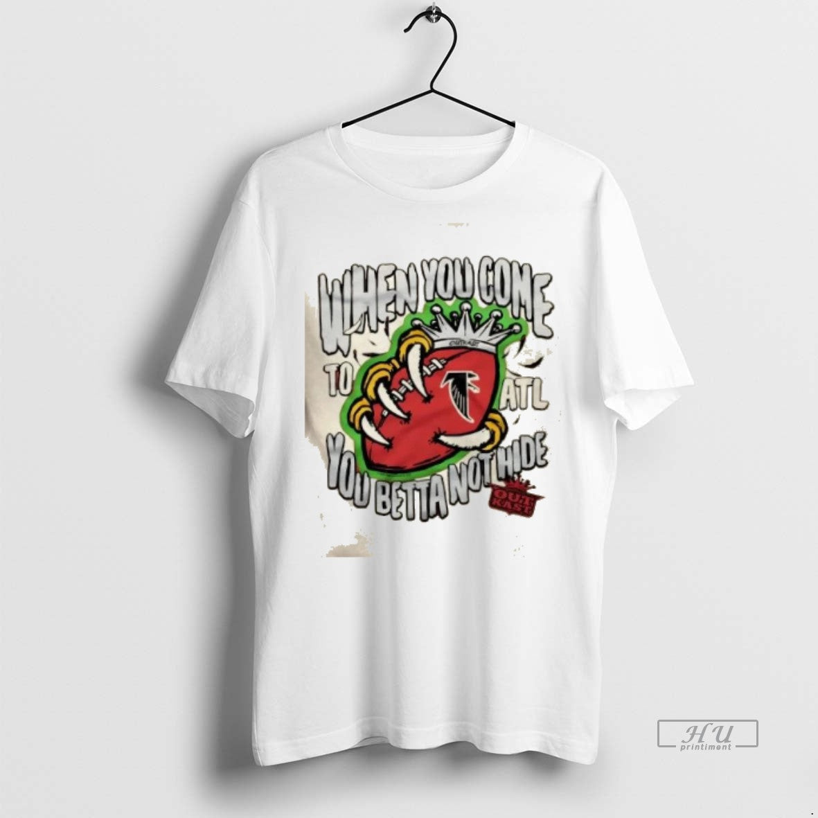 Officials Outkast X Atlanta Falcons You Betta Not Hide Premium Tee Shirt Sweater
