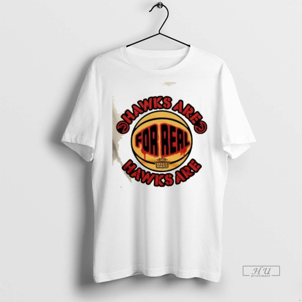 Officials Outkast X Atlanta Hawks Hawks Are For Real Premium Tee Shirt Sweater