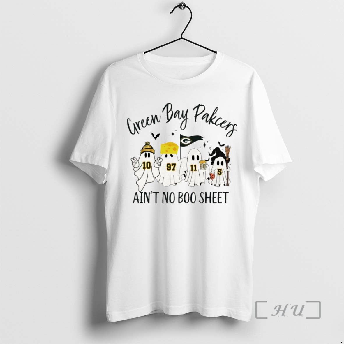 Officials Packers Boo Ghost Green Bay Pakcers Aint No Boo Sheet Halloween T Shirts Sweater