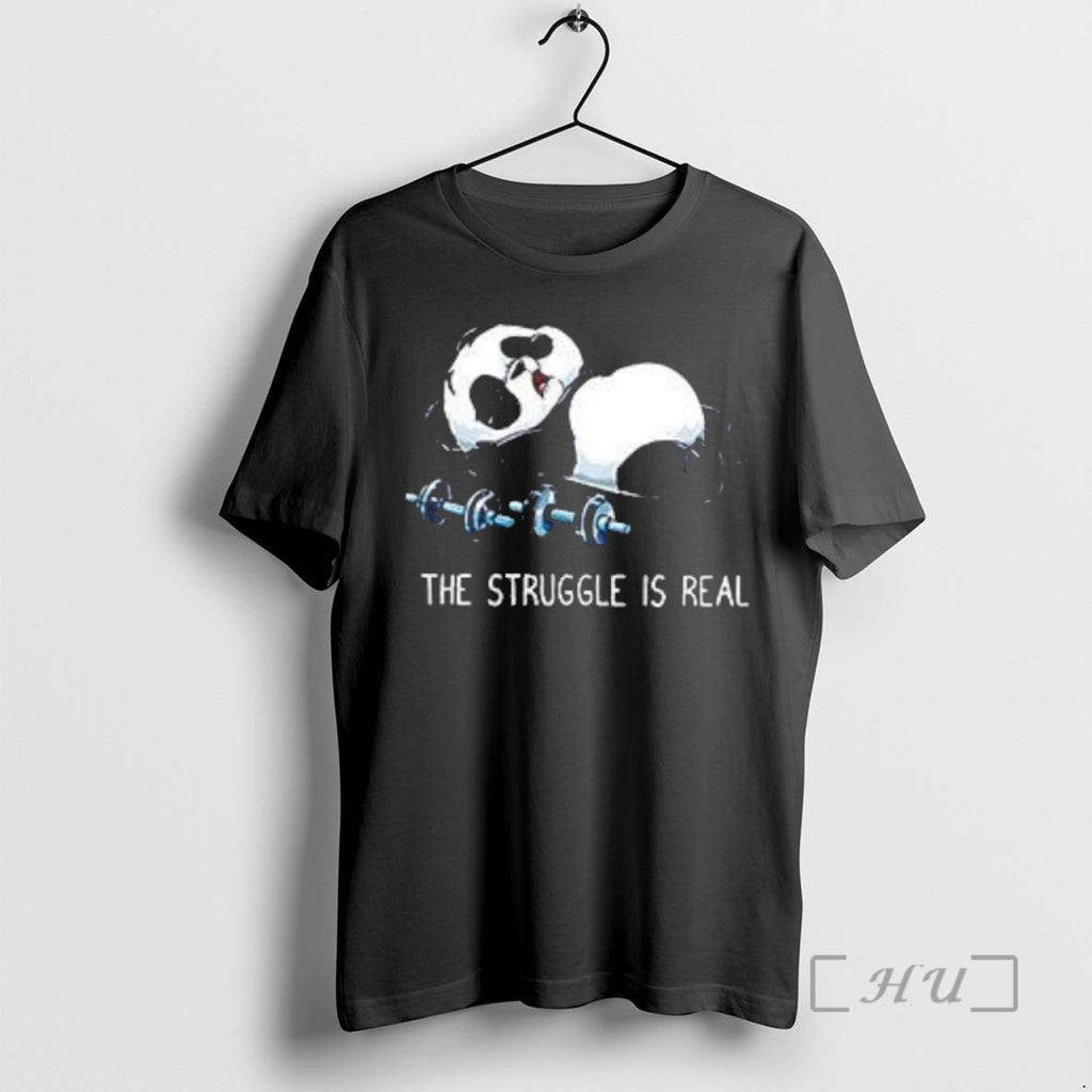 Officials Panda The Struggle Is Real Vintage Gym T Shirt Sweater