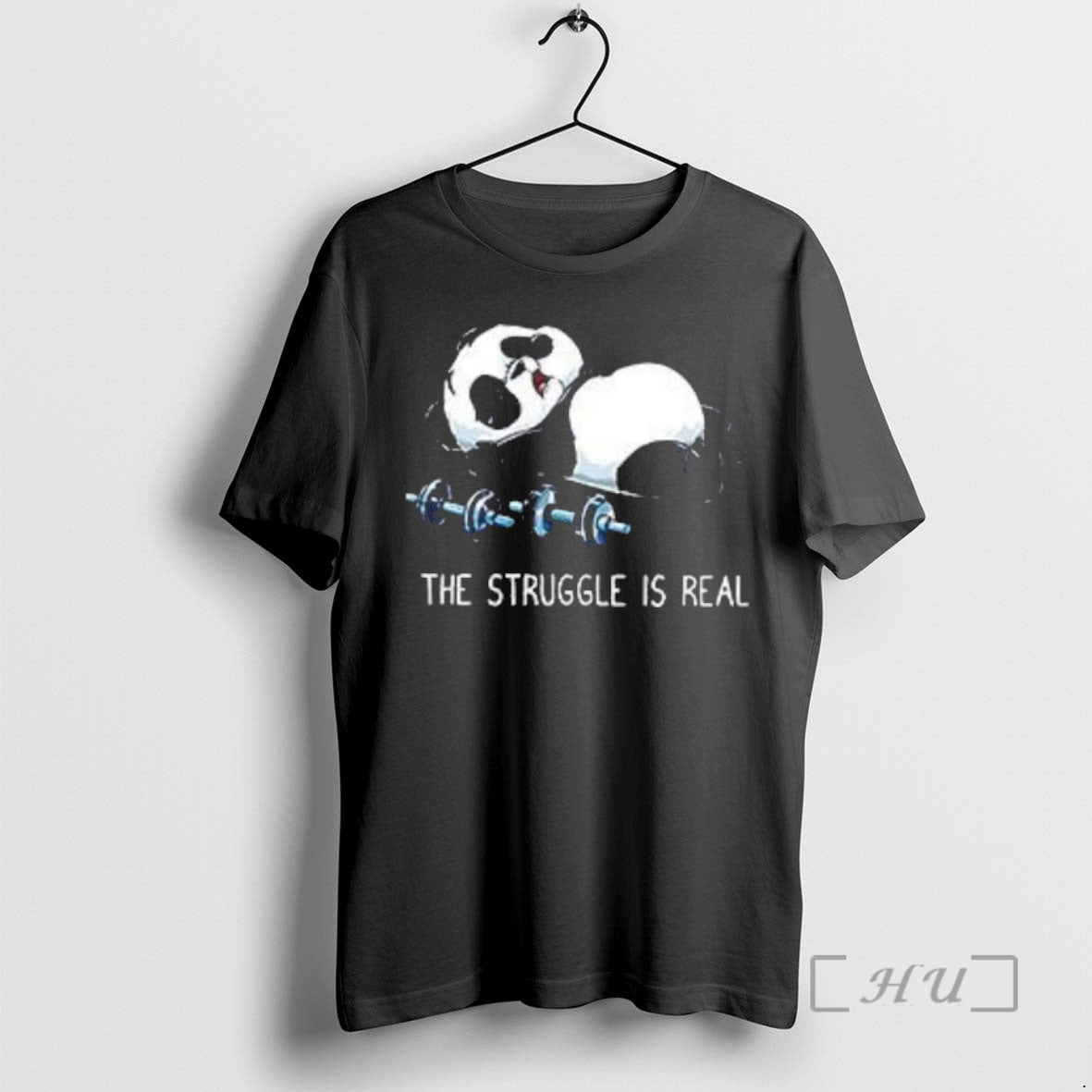 Officials Panda The Struggle Is Real Vintage Gym T Shirt Sweater