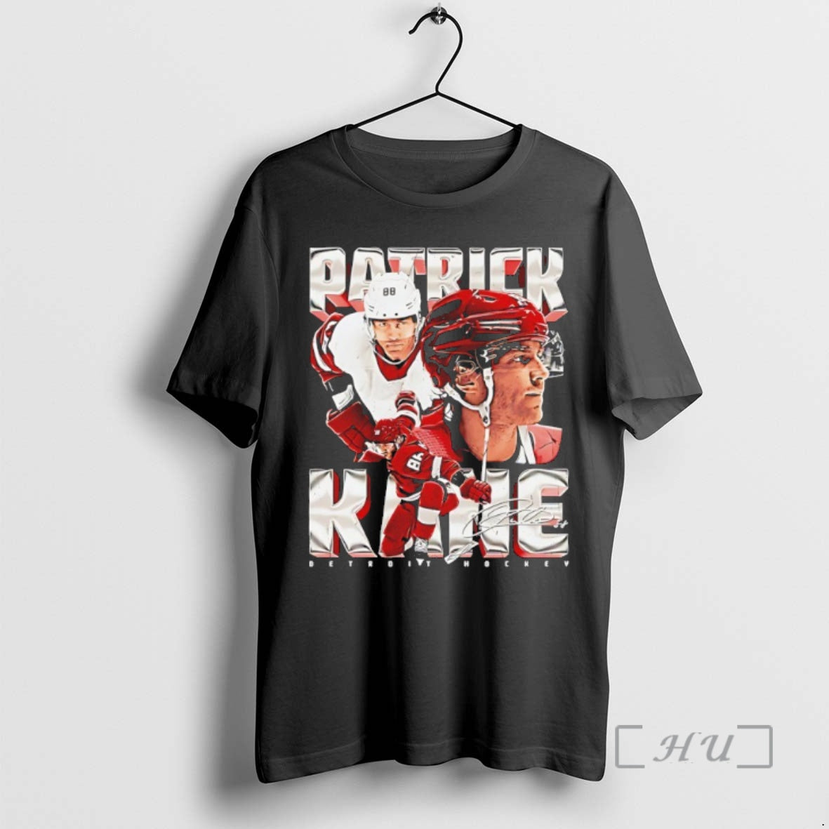 Officials Patrick Kane Detroit Red Wings Player Collage Autographed T Shirt Sweater
