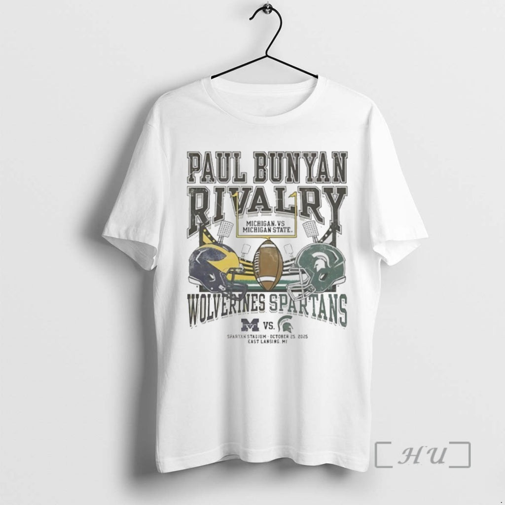 Officials Paul Bunyan Rivalry 2025 Michigan State Spartans Vs Michigan Wolverines T Shirt Sweater