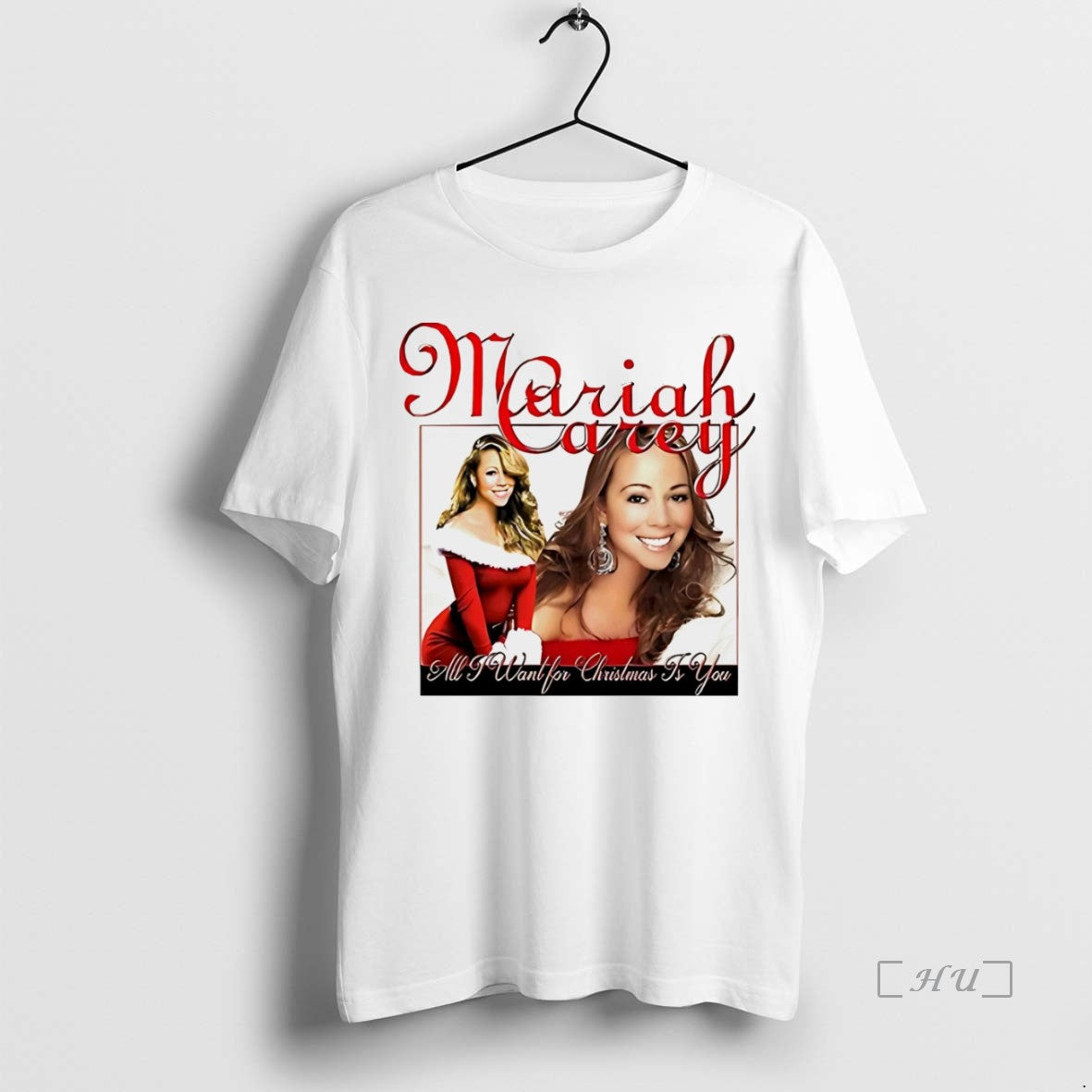 Officials Pca Mariah Carey All I Want For Christmas Is You White Premium T Shirts