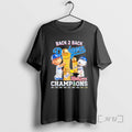 Officials Peanuts Back To Back Los Angeles Dodgers World Series 2025 Premium T Shirt Sweater