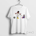 Officials Pedri Pulling Vini Jr 7 Football Cartoon Meme Tee Shirt Sweater