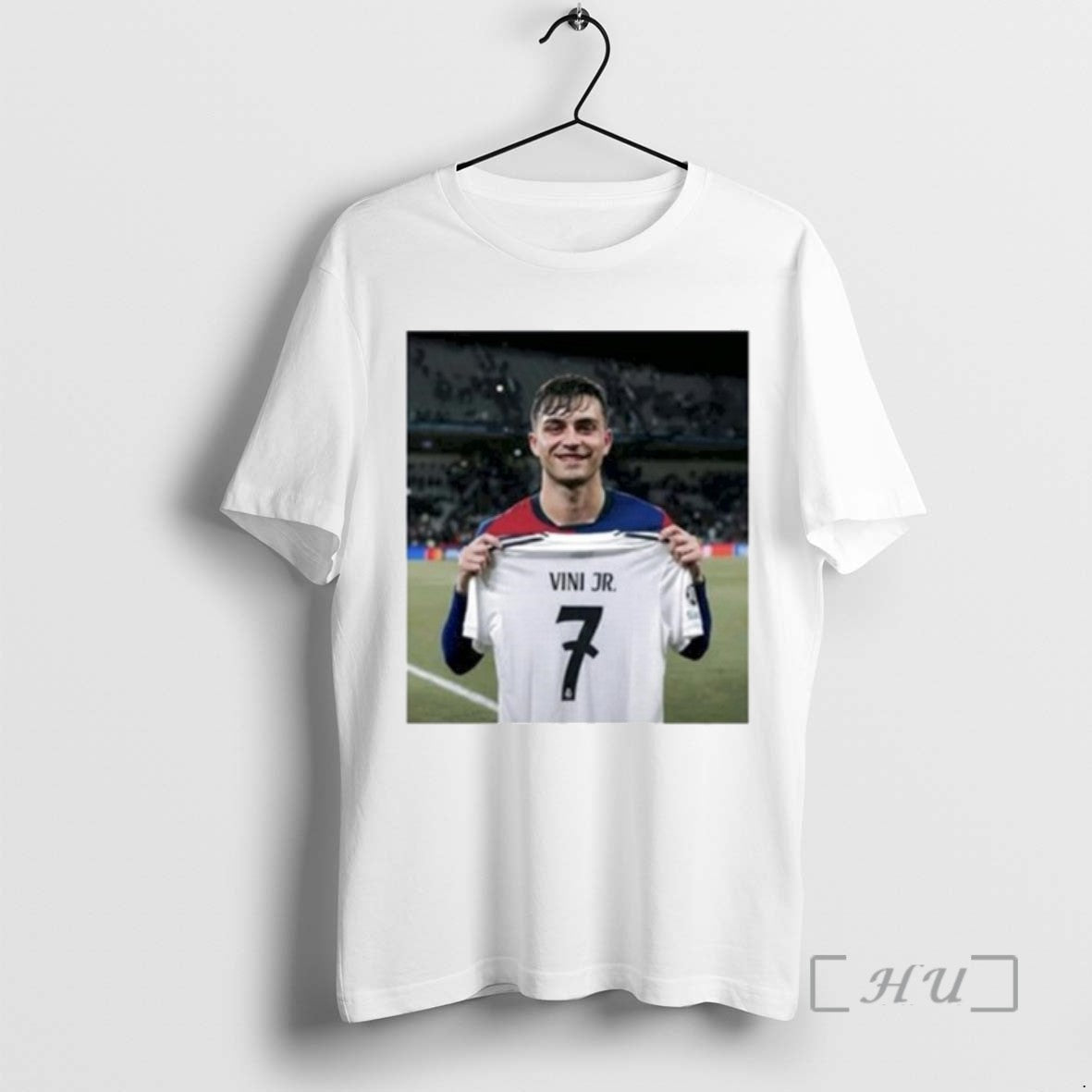 Officials Pedri Pulling Vini Jr 7 Ornaments Tee Shirt Sweater