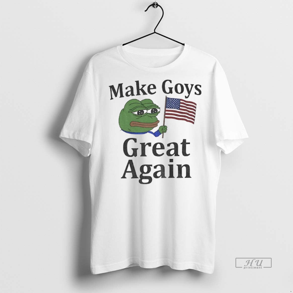 Officials Pepe Frog Make Goys Great Again American Flag Premium Tee Shirt Sweater