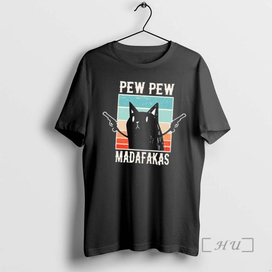 Officials Pew Pew Cat Vintage Madafakas T Shirt Sweater