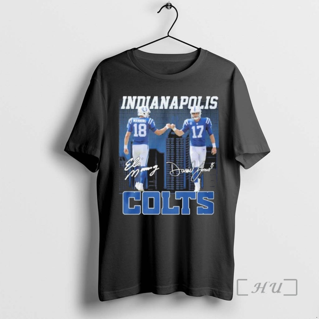 Officials Peyton Manning And Daniel Jones Indianapolis Colts